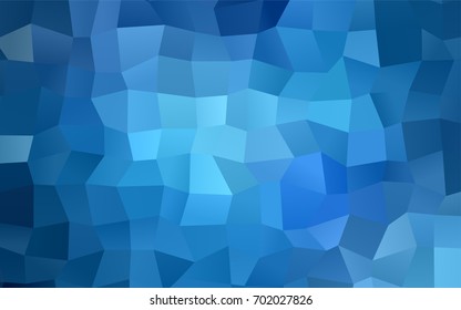 Light BLUE vector abstract textured polygonal background. Blurry rectangular design. The pattern with repeating rectangles can be used for background.