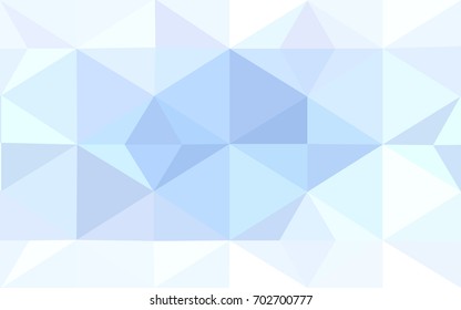 Light BLUE vector abstract textured polygonal background. Blurry triangle design. Pattern can be used for background.