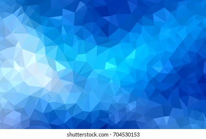 Light BLUE vector abstract textured polygonal background. Blurry triangle design. Pattern can be used for background.