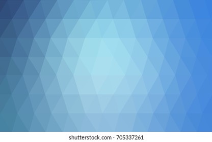 Light BLUE vector abstract textured polygonal background. Blurry triangle design. Pattern can be used for background.