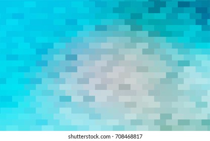 Light BLUE vector abstract textured polygonal background. Blurry rectangular design. The pattern with repeating rectangles can be used for background.