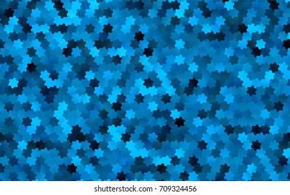 Light BLUE vector abstract textured polygonal background. Brand-new blurry hexagonal design. Pattern can be used for background.