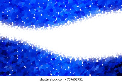 Light BLUE vector abstract textured polygonal background. Blurry rectangular design. The pattern with repeating rectangles can be used for background.