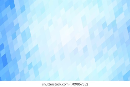 Light BLUE vector abstract textured polygonal background. Blurry rectangular design. The pattern with repeating rectangles can be used for background.