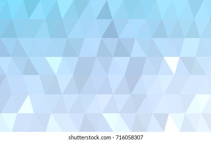 Light BLUE vector abstract textured polygonal background. Blurry triangle design. Pattern can be used for background.