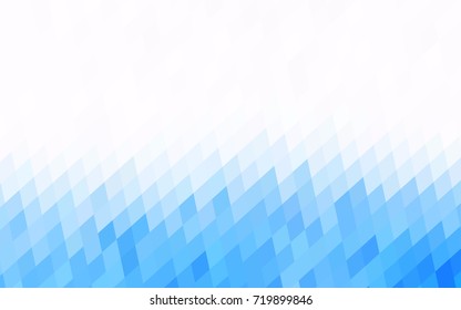 Light BLUE vector abstract textured polygonal background. Blurry rectangular design. The pattern with repeating rectangles can be used for background.