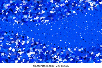 Light BLUE vector abstract textured polygonal background. Blurry rectangular design. The pattern with repeating rectangles can be used for background.