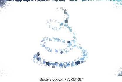 Light BLUE vector abstract textured polygonal background. Blurry rectangular design. The pattern with repeating rectangles can be used for background.