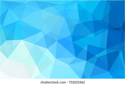 Light BLUE vector abstract textured polygonal background. Blurry triangle design. Pattern can be used for background.