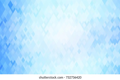 Light BLUE vector abstract textured polygonal background. Blurry rectangular design. The pattern with repeating rectangles can be used for background.