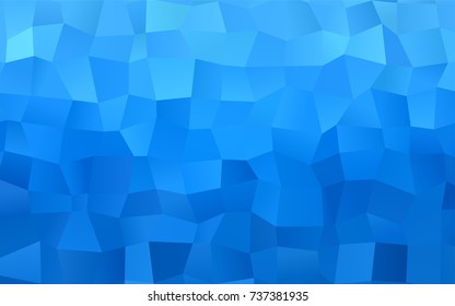 Light BLUE vector abstract textured polygonal background. Blurry rectangular design. The pattern with repeating rectangles can be used for background.