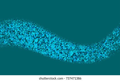 Light BLUE vector abstract textured polygonal background. Brand-new blurry hexagonal design. Pattern can be used for background.