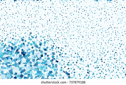 Light BLUE vector abstract textured polygonal background. Blurry rectangular design. The pattern with repeating rectangles can be used for background.