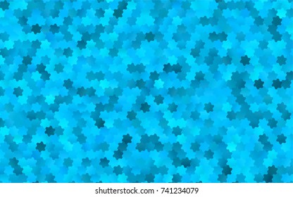 Light BLUE vector abstract textured polygonal background. Brand-new blurry hexagonal design. Pattern can be used for background.
