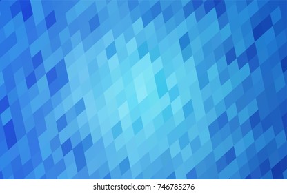 Light BLUE vector abstract textured polygonal background. Blurry rectangular design. The pattern with repeating rectangles can be used for background.