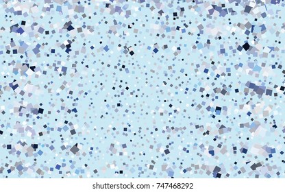 Light BLUE vector abstract textured polygonal background. Blurry rectangular design. The pattern with repeating rectangles can be used for background.
