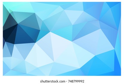 Light BLUE vector abstract textured polygonal background. Blurry triangle design. Pattern can be used for background.