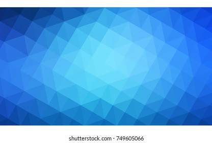 Light BLUE vector abstract textured polygonal background. Blurry triangle design. Pattern can be used for background.