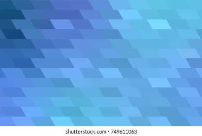 Light BLUE vector abstract textured polygonal background. Blurry rectangular design. The pattern with repeating rectangles can be used for background.
