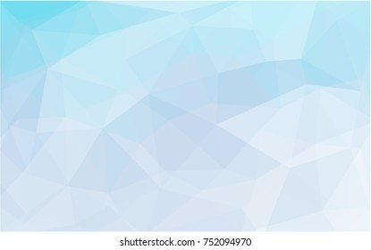 Light BLUE vector abstract textured polygonal background. Blurry triangle design. Pattern can be used for background.