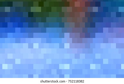 Light BLUE vector abstract textured polygonal background. Blurry rectangular design. The pattern with repeating rectangles can be used for background.
