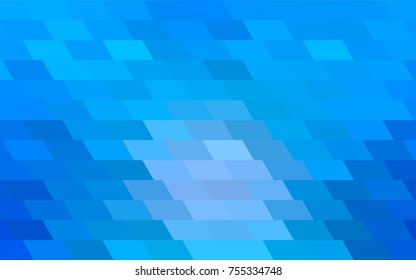 Light BLUE vector abstract textured polygonal background. Blurry rectangular design. The pattern with repeating rectangles can be used for background.