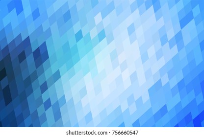 Light BLUE vector abstract textured polygonal background. Blurry rectangular design. The pattern with repeating rectangles can be used for background.
