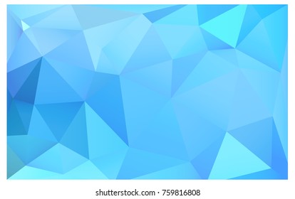 Light BLUE vector abstract textured polygonal background. Blurry triangle design. Pattern can be used for background.