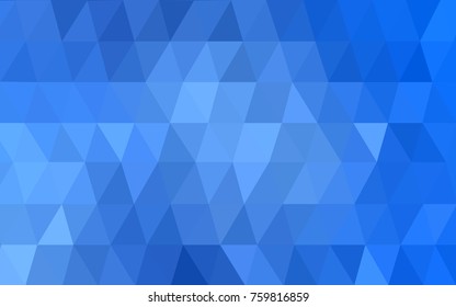 Light BLUE vector abstract textured polygonal background. Blurry triangle design. Pattern can be used for background.