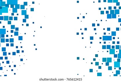 Light BLUE vector abstract textured polygonal background. Blurry rectangular design. The pattern with repeating rectangles can be used for background.