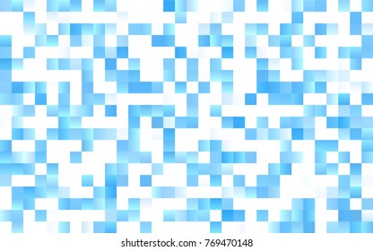 Light BLUE vector abstract textured polygonal background. Blurry rectangular design. The pattern with repeating rectangles can be used for background.