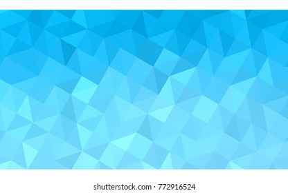 Light BLUE vector abstract textured polygonal background. Blurry triangle design. Pattern can be used for background.