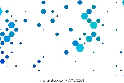Light BLUE vector abstract textured polygonal background. Brand-new blurry hexagonal design. Pattern can be used for background.