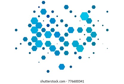 Light BLUE vector abstract textured polygonal background. Brand-new blurry hexagonal design. Pattern can be used for background.