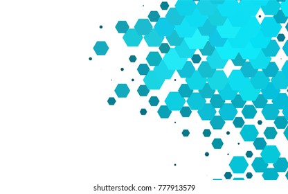 Light BLUE vector abstract textured polygonal background. Brand-new blurry hexagonal design. Pattern can be used for background.