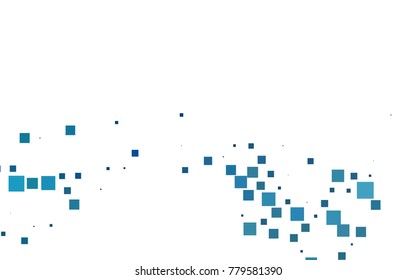 Light BLUE vector abstract textured polygonal background. Blurry rectangular design. The pattern with repeating rectangles can be used for background.