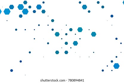 Light BLUE vector abstract textured polygonal background. Brand-new blurry hexagonal design. Pattern can be used for background.