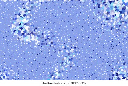 Light BLUE vector abstract textured polygonal background. Blurry rectangular design. The pattern with repeating rectangles can be used for background.
