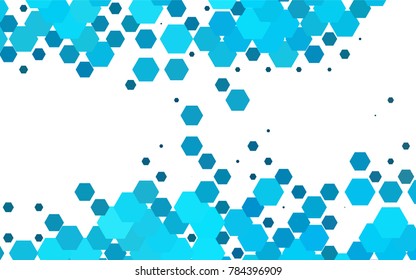 Light BLUE vector abstract textured polygonal background. Brand-new blurry hexagonal design. Pattern can be used for background.