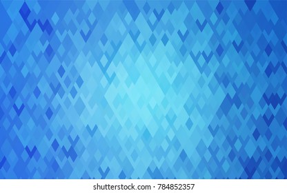 Light BLUE vector abstract textured polygonal background. Blurry rectangular design. The pattern with repeating rectangles can be used for background.