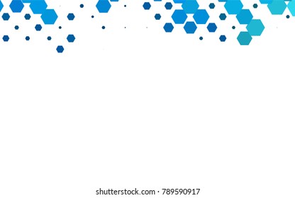 Light BLUE vector abstract textured polygonal background. Brand-new blurry hexagonal design. Pattern can be used for background.