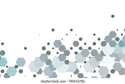Light BLUE vector abstract textured polygonal background. Brand-new blurry hexagonal design. Pattern can be used for background.