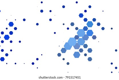 Light BLUE vector abstract textured polygonal background. Brand-new blurry hexagonal design. Pattern can be used for background.