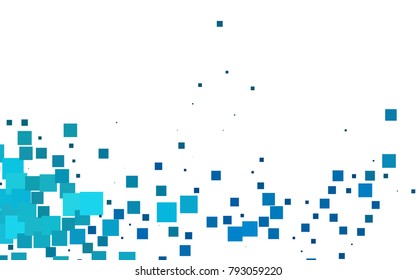 Light BLUE vector abstract textured polygonal background. Blurry rectangular design. The pattern with repeating rectangles can be used for background.