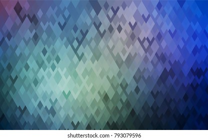 Light BLUE vector abstract textured polygonal background. Blurry rectangular design. The pattern with repeating rectangles can be used for background.