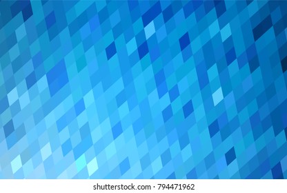 Light BLUE vector abstract textured polygonal background. Blurry rectangular design. The pattern with repeating rectangles can be used for background.