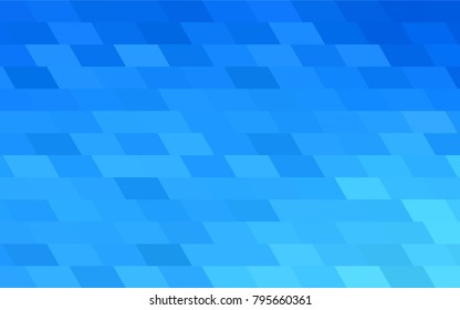 Light BLUE vector abstract textured polygonal background. Blurry rectangular design. The pattern with repeating rectangles can be used for background.