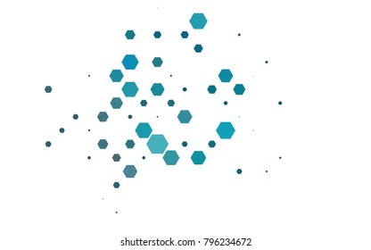 Light BLUE vector abstract textured polygonal background. Brand-new blurry hexagonal design. Pattern can be used for background.