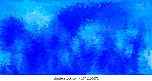 Plantilla de triángulo abstracto de vector azul claro. Ilustración colorida decorativa con triángulos abstractos. Diseño de páginas de aterrizaje.