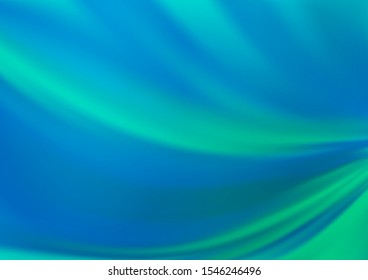 Light BLUE vector abstract wavy gradient pattern. Colorful abstract illustration with gradient. A completely new template for your design.